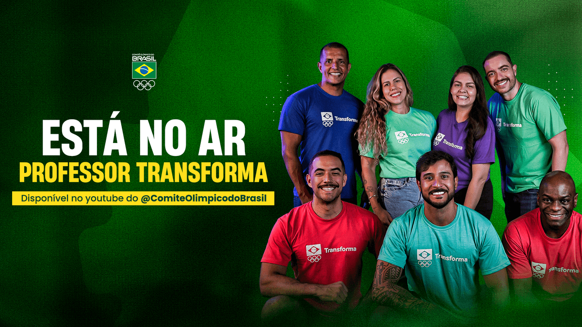 COB lança Professor Transforma, projeto com conteúdos gratuitos de educação olímpica no YouTube 
