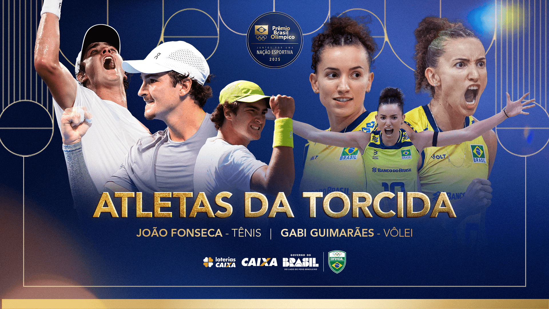 Gabi Guimarães, do vôlei, e João Fonseca, do tênis, são eleitos Atletas da Torcida