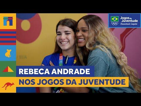 Rebeca Andrade vai aos Jogos da Juventude como embaixadora e inspira atletas