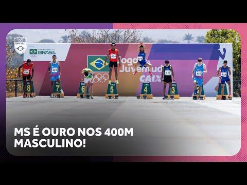 Mato Grosso do Sul é ouro nos 400m masculino | Atletismo | Jogos da Juventude CAIXA Brasília 2025