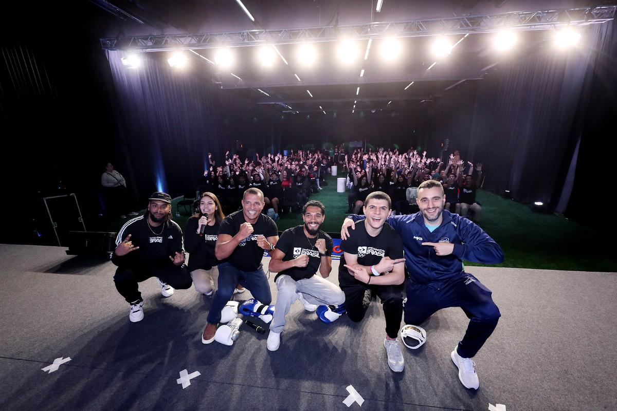 Luiz Oliveira "Bolinha" participa de Aulão do Transforma na COB Expo 2025 (Gaspar Nóbrega/COB)