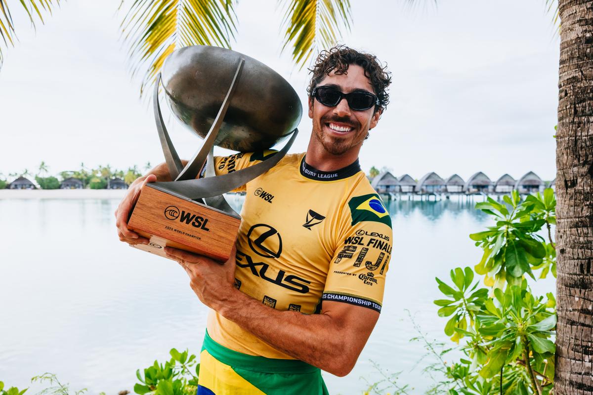 Campeão mundial de surfe em 2025, Yago Dora é atração especial na COB Expo