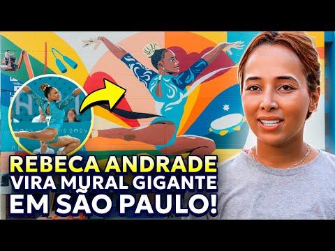 REBECA ANDRADE VIRA MURAL GIGANTE EM SÃO PAULO! 😱🤸🏾♀️
